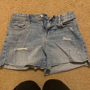 High Rise Denim Shortss